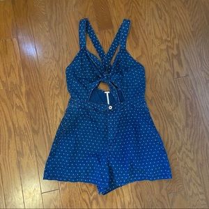 Free People Denim Romper